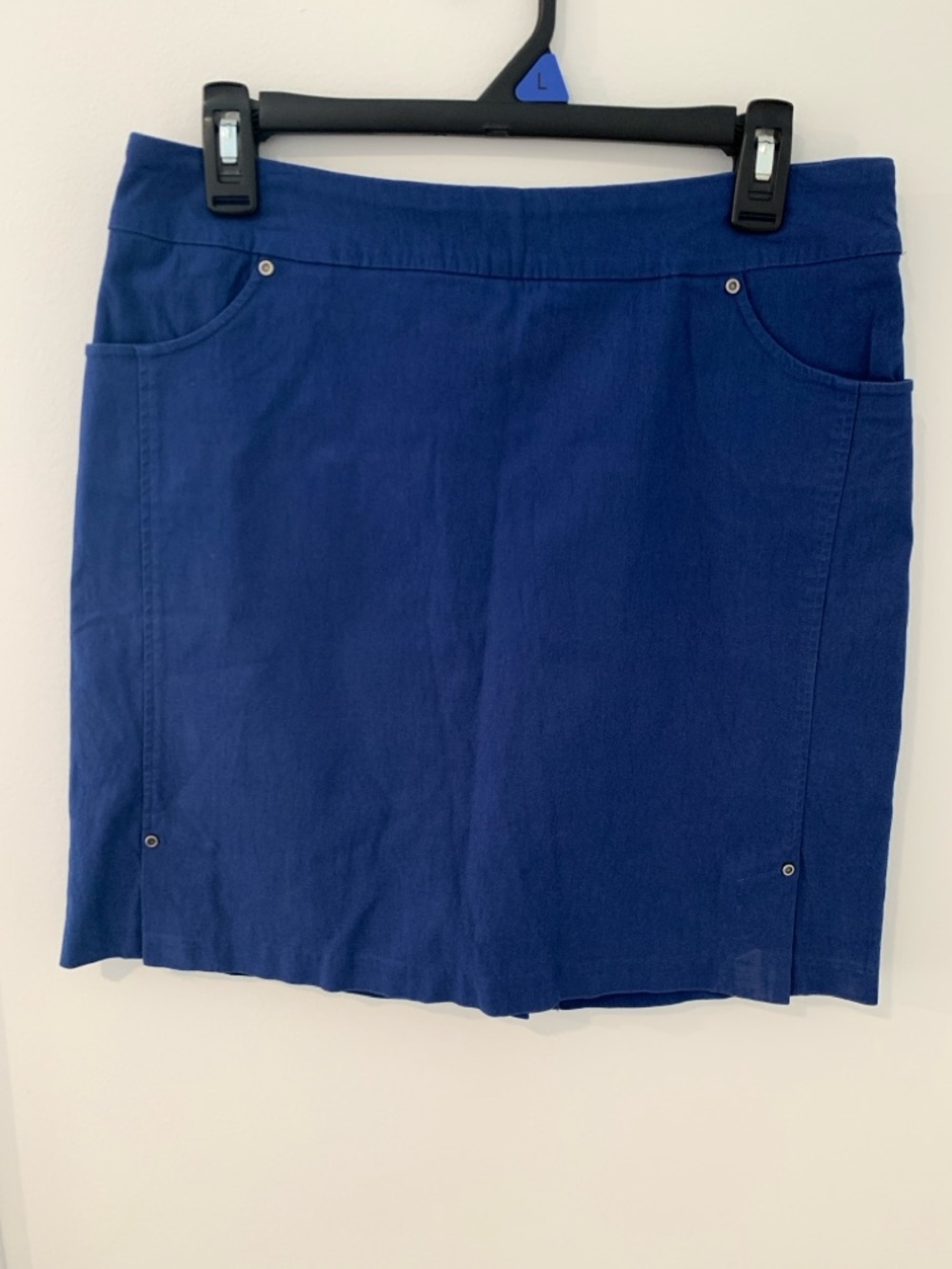 Tribal blue mini skirt